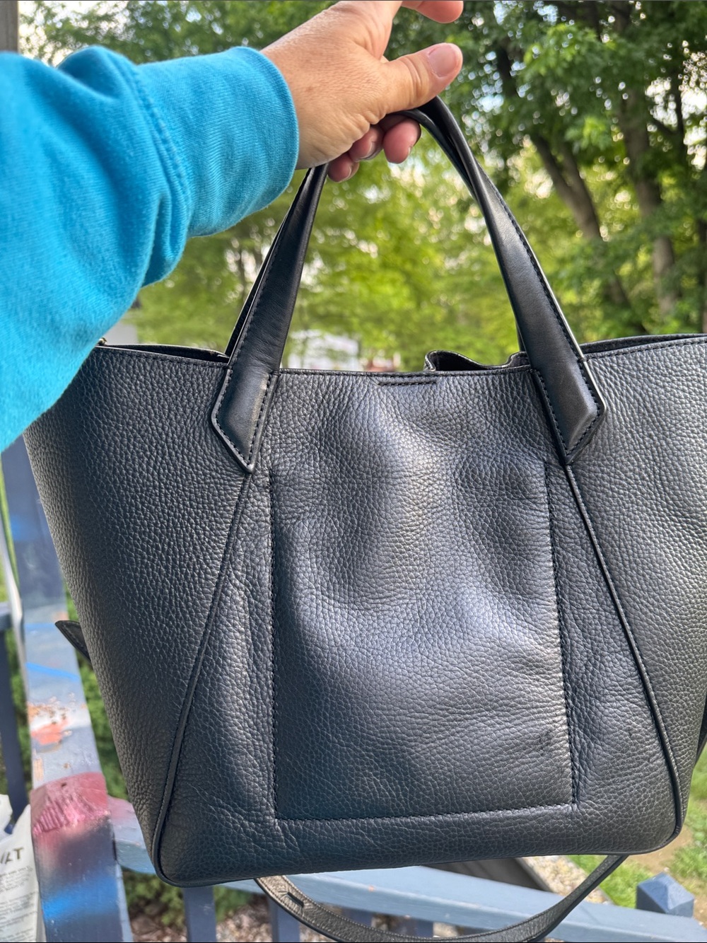 Michael Kors Black Pebbled Phoebe, Leather Drawstring Shoulder Bag Gold Hardware - Picture 14 of 15